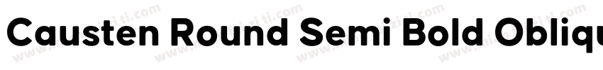 Causten Round Semi Bold Oblique字体转换